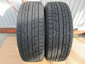 冬1281 ヨコハマ GEOLANDAR i/T-S 225/65R17 102Q スタッドレス 中古 2本 ♪ レイズドブラックレター YOKOHAMA ジオランダー