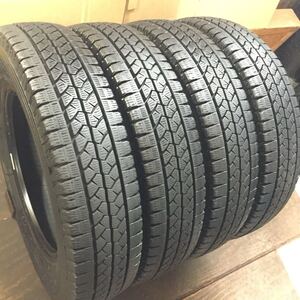 良品! スタッドレス155/80R14LT 4本／88/86N／BS VL1 8分上 送料込9200円〜 G2942-61