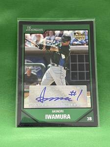 MLB　タンパベイ・デビルレイズ　岩村明憲　直筆サインカード　２００７　Bowman　プロ野球　④