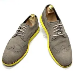 COLE HAAN LUNARGRAND ウィングチップ グレー イエロー 美品