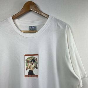 ビンテージ 90s【drawls】ブルースリー Tシャツ XL USA製 燃えよドラゴン bruce lee 映画 ムービーT アメカジ 龍 シュプリーム元ネタ 裏原