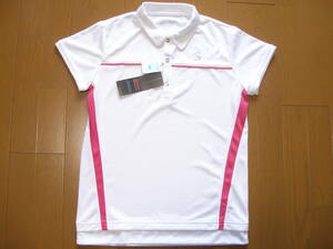 送料無料 スリクソン SRIXON レディース テニス ポロシャツ SDP-1728W ホワイト Lサイズ UVカット・服装規定適応 ＊新品未使用 