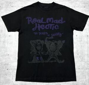 Realmad HECTIC Tシャツ 染み込みプリント リアルマッドヘクティク　　ヘクティク クルーネック 半袖 スケート ヒップホップ 玉9943