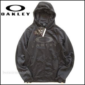 メンズ M◆未使用 OAKLEY オークリー 吸汗速乾 スウェット パーカー フーディー 黒 ブラック Enhance Technical Fleece Hoody.QD 7.0 