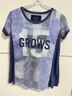 tkmixpice GROWS デニム柄Tシャツ