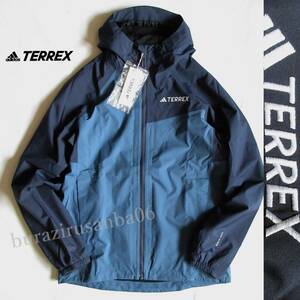 メンズ XL◆未使用 定価15,400円 adidas TERREX アディダス テレックス マルチ 2層構造 RAIN. RDY ジャケット 撥水 街着 アウトドア IP1431