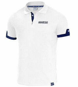 SPARCO（スパルコ） ポロシャツ POLO CORPORATE ホワイト Lサイズ