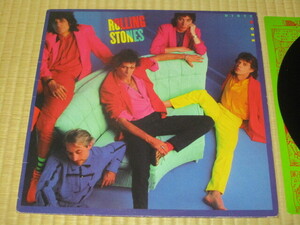 UK盤 ROLLING STONES DIRTY WORK ローリング・ストーンズ ダーティ・ワーク ダーティー・ワーク LP CBSプレス A1 B2 四角いインナー