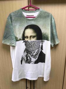 国内正規 17SS Neil Barrett ニールバレット DA VINCI KEFIAH ダヴィンチ モナリザ Tシャツ XL