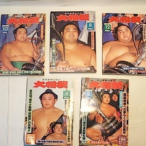 1991 5冊セット 大相撲 相撲 雑誌 北勝海 琴錦 小錦 力士