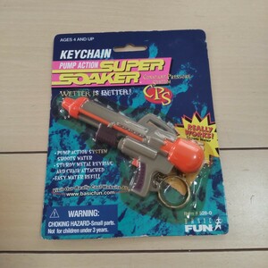 送料無料 昭和レトロ スーパーソーカー super soaker キーホルダー キーチェーン 水鉄砲 ウォーターガン