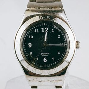 【スイス製】swatch irony スウォッチ アイロニー 腕時計 アナログ 時計 ヴィンテージ 3針 青文字盤 アクセサリー アンティーク レトロ