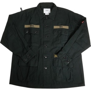 WTAPS ダブルタップス 17AW JUNGLE LS 01 BLACK 長袖シャツ 黒 Size 【2】 【中古品-良い】 20809107