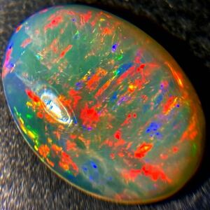 遊色効果抜群!!［天然オパール7.809ct］J 19.5×14.1mm ルース 裸石 opal 宝石 ジュエリー jewerly 