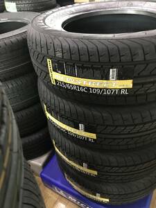 新品 未使用 オーレンカウンター 赤文字 215/65R16C 109/107T 8PR タイヤ 4本 本州送料無料 ハイエース キャラバン