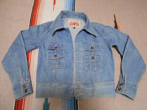 １９６０年代製 黎明期 EDWIN エドウィン ビンテージ ジージャン インディゴ WOODSTOCK HIPPIE BEATNIK PSYCHEDELIC VINTAGE DENIM JACKET