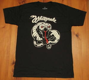 新品【Whitesnake】ホワイトスネイク プリント Tシャツ L // ディーパープル バンドTシャツ ロックTシャツ ハードロック