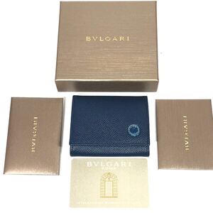 未使用品【ブルガリ】基準内 BVLGARI コインケース サークルロゴ 小銭入れ 財布 ブルガリブルガリ レザー メンズ レディース 伊製 箱付き