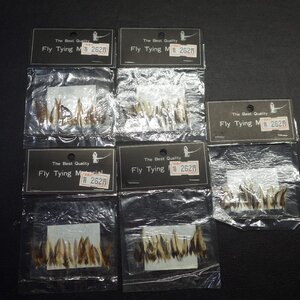 The Best Quality Fly Tying Material ネックハックル 合計5枚セット ※在庫品 (8L0603) ※クリックポスト