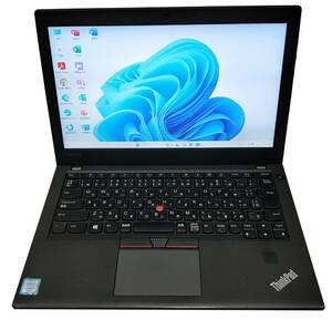 ★【驚速 LENOVO X270 i5-6200U 2.30GHz x4+8GB+SSD240GB 12.5インチノートPC】Win11+Office2021 Pro/HDMI/WEBカメラ■E020320