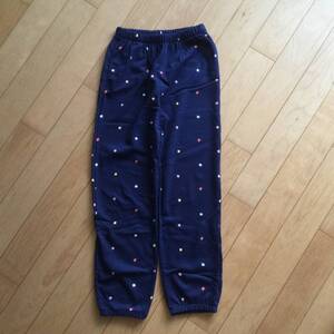 【新品】GAP KID ギャップキッズ　スエットパンツ　花柄　紺色　160センチ