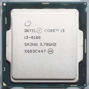 Intel Core i3-6100 SR2HG LGA1151 Skylake-S 2コア 4スレッド 3.70GHz