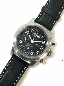 新品同様 グリシン クロノグラフ VAL7751 ムーンフェイズ トリプルカレンダー メンズ 腕時計 GLYCINE 【中古】