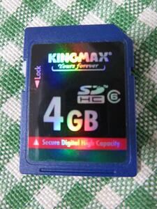 KINGMAX SDメモリーカード/SDHC 4GB Class6