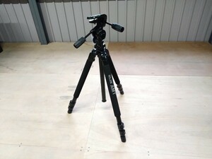 ● SLIK PRO 700DX Ⅲ スリック 三段 大型 三脚 パイプ AMT 仕様 全高1925mm 雲台 SH-807 セット カメラ機材 撮影機材 中古 ③