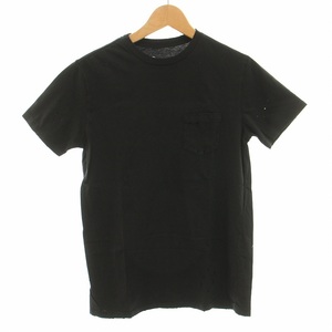 ロンハーマン Ron Herman Tシャツ カットソー 半袖 クルーネック ダメージ加工 XS 黒 ブラック /BB ■GY03 ■MA メンズ