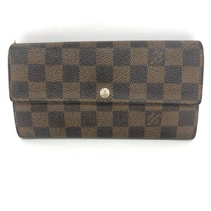 LOUIS VUITTON ルイヴィトン ダミエエベヌ ポシェット・ポルト モネ クレディ N61724/CT0122　【DAAR0003】