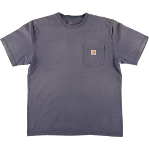 古着 カーハート Carhartt ORIGINAL FIT 半袖 ワンポイントロゴポケットTシャツ メンズM /eaa432298