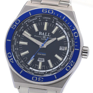 ボールウォッチ BALLWATCH DG3032A-SJ-BKBE ロードマスター ワールドタイム 1000本限定 自動巻き メンズ 良品 箱・保証書付き_860034