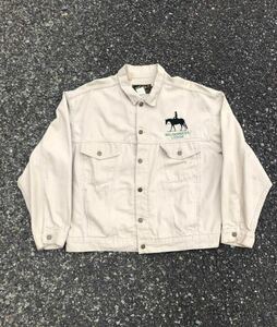 80s eddie bauer エディバウアー デニムジャケット トラッカー ヴィンテージ ジージャン ウエスターナー アイボリー usa Vintage L