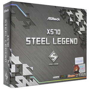 【中古】ASRock製 ATXマザーボード X570 Steel Legend SocketAM4 元箱あり [管理:1050016117]