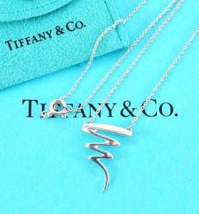 Tiffany & Co. ティファニー トルネード パロマピカソ ネックレス スターリングシルバー925 銀 2.1g 保存袋付き 4628