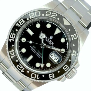 ロレックス ROLEX GMTマスター2 M番 黒ベゼル 116710LN ステンレススチール 腕時計 メンズ 中古