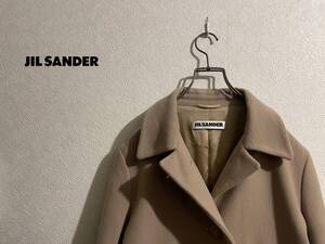 ◯ イタリア製 JIL SANDER ウール チェスター コート / ジルサンダー ロング ブラウン ベージュ 38 Ladies #Sirchive