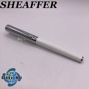 ★E06208【美品】SHEAFFER シェーファー/万年筆/インテンシティ/ペン先 F/ホワイト×シルバー