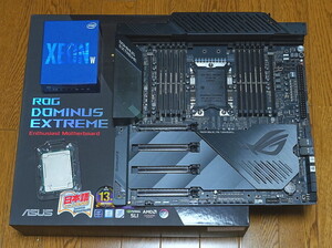 Intel Xeon W-3175X 殻割り液体金属 ＆ ASUS ROG Dominus Extreme 水冷付き EKWB EK-Quantum Velocity WS RGB Narrow ILM / EK-VRM