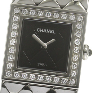 シャネル CHANEL H0489 マトラッセ ダイヤベゼル クォーツ レディース _860491