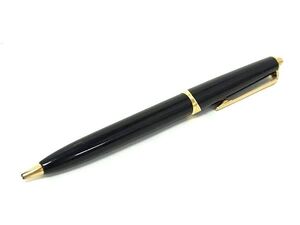 1円 ■美品■ MONT BLANC モンブラン ノック式 シャープペンシル 筆記用具 文房具 ステーショナリー ブラック系×ゴールド系 FF7937