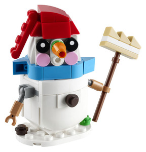 新品・未開封　Lego　レゴ　Creator クリエイター 30645　Snowman スノーマン、ゆきだるま、冬、ブラシ、人参鼻、赤帽子、マフラー 海外発