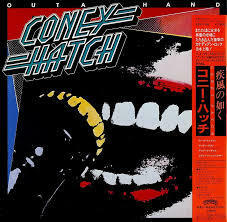 コニー・ハッチ「疾風の如く」CONEY HATCH「Outa Hand」国内版帯付LP/カナディアン・メロディアスハードロック 1st/廃盤レコード