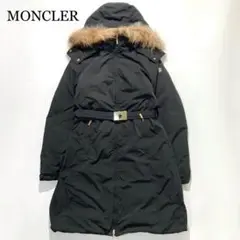 MONCLER ダウンジャケット POITIERS ブラック ベルト付き XS