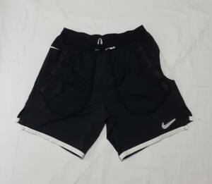 NIKE ナイキ FLEX STRIDE WILD ショート ハーフパンツ ポリエステル size M ブラック 黒 超美品 CJ5832 ランニング ロゴワッペン