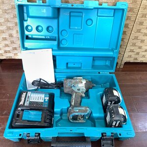 f001 YO ３. Makita マキタ 充電式インパクトレンチ TW700DRGX ケース・バッテリー・充電器付き 動作品