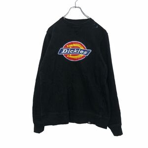 Dickies プリント ロゴ スウェット S ブラック ディッキーズ ワーク ストリート 古着卸 アメリカ仕入 a503-5363