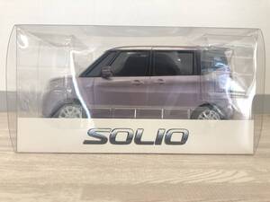 【未使用美品】SUZUKI SOLIO ノベルティカラーサンプル ミニカー スズキ　ソリオ　クォーツピンクメタリック【非売品】