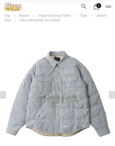 visvim ICT Indigo Camping Trailer HELLION DOWN JKT DMGD size3 ダウンジャケット jacket